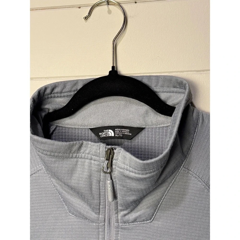 The North Face Mens Gray 1/4 Zip Long Sleeve‎ Pullover XL